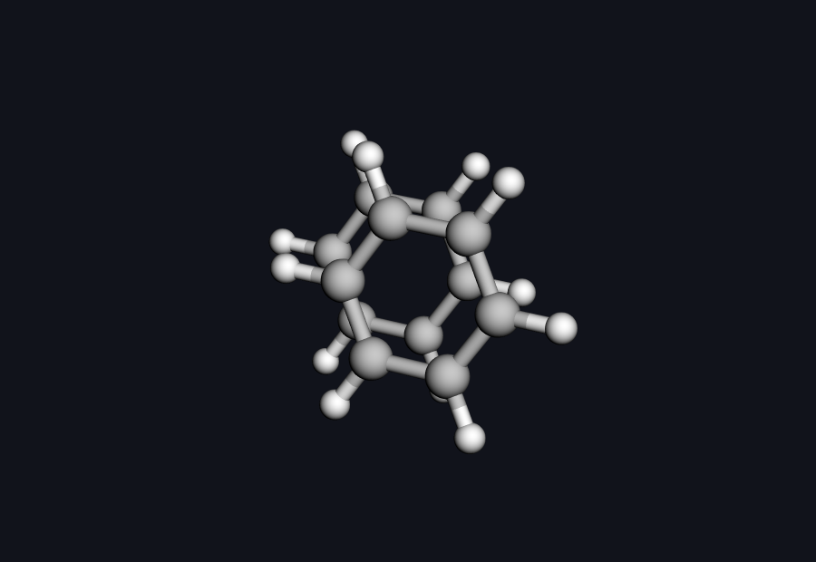 3D structure of the parallel-displaced benzene dimer pi-stack computed by Hilbeon